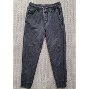 Everlane Sweatpants Joggers Men's Size XS Washed Out Black‎ Drawstrings